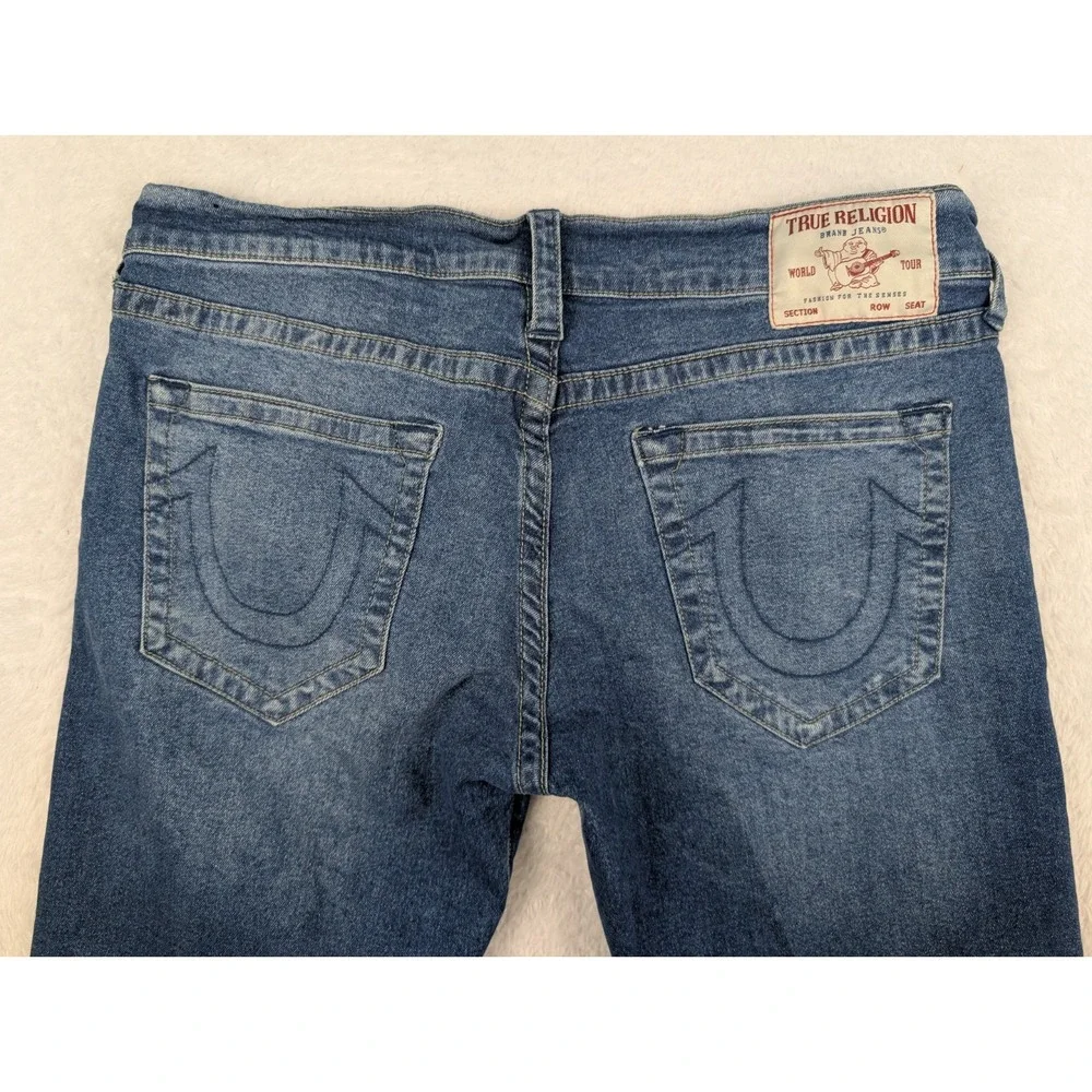 True Religion Ricky Jeans Men's Size 36x33 Relaxed Straight Blue Denim Cotton